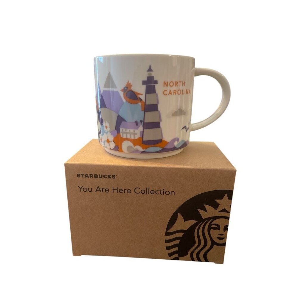Starbucks You Are Here North Carolina Mug Ceramic Souvenir Coffee Cup